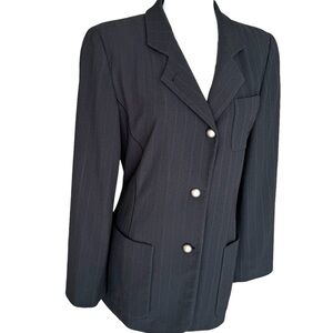 Giorgio Armani Wool Blazer Black Jacket Women’s